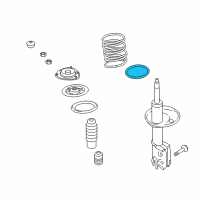 OEM Hyundai Genesis Coupe Front Spring Pad, Lower Diagram - 54633-2S000