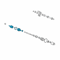 OEM 2012 Honda Civic Joint Set, Outboard Diagram - 44014-TR0-J90