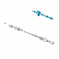 OEM 2012 Honda Civic Shaft Assembly, Half (Mt) Diagram - 44500-TR0-A90