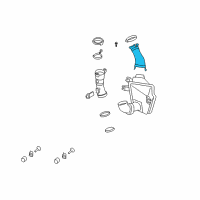OEM 2008 Ford Focus Air Inlet Tube Diagram - 4S4Z-9C675-AB
