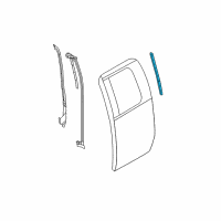 OEM 2009 Ford F-150 Rear Weatherstrip Diagram - 4L3Z-1820535-AA