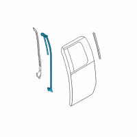 OEM 2009 Ford F-150 Rear Weatherstrip Diagram - 4L3Z-18253A36-AF