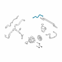 OEM Lincoln MKT Upper Return Hose Diagram - AA5Z-3A713-D