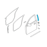 OEM 2016 Lincoln MKS Rear Weatherstrip Diagram - 8A5Z-5420520-A