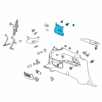OEM Chevrolet Traverse Panel Asm-Body Lock Pillar Upper Trim *Light Ttnum Diagram - 20916233