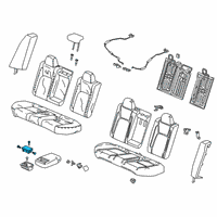 OEM 2018 Honda Clarity Cup Holder, Rear Armrest (Cashmere Ivory) Diagram - 82183-T2F-Y11ZC