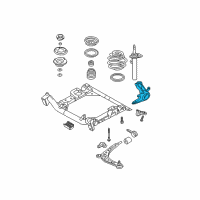 OEM 2001 BMW 330xi Left Carrier Diagram - 31-21-6-756-541