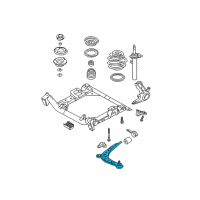 OEM 2003 BMW 325i Left Wishbone Diagram - 31-12-6-758-533