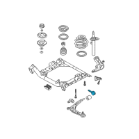 OEM 2001 BMW 325i Right Wishbone Bracket Diagram - 31-12-1-139-792