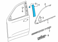 OEM 2022 GMC Sierra 2500 HD Applique Diagram - 84948811