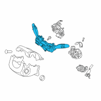 OEM Hyundai Elantra Switch Assembly-Multifunction Diagram - 93400-F2502