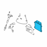 OEM 2018 Kia Stinger Engine Ecm Control Module Diagram - 391002CAS0