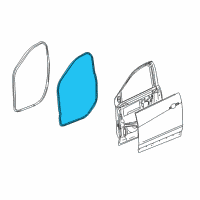 OEM 2021 Chevrolet Traverse Surround Weatherstrip Diagram - 84222076