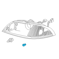 OEM 2007 Mercury Monterey Bulb Diagram - 3F2Z-13466-AA