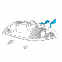 OEM Mercury Socket Diagram - 3F2Z-13076-AA