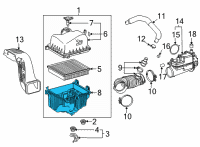 OEM 2022 Lexus NX350 CASE SUB-ASSY, AIR C Diagram - 17701-F0200