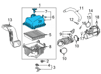 OEM 2022 Lexus NX350 CAP SUB-ASSY, AIR CL Diagram - 17705-F0270
