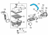 OEM Lexus HOSE ASSY, VENTILATI Diagram - 12260-25010