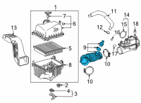 OEM Lexus NX350 HOSE ASSY, AIR CLEAN Diagram - 17880-25060