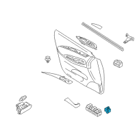 OEM 2014 Infiniti Q60 Switch Assy-Mirror Control Diagram - 25570-1BA1A