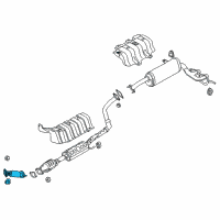 OEM Hyundai Front Muffler Assembly Diagram - 28610-2V300