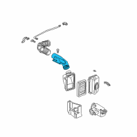 OEM 1996 Chevrolet Camaro Duct Asm, Intermediate Air Intake Diagram - 24506058