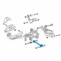 OEM Lexus Rear Suspension Control Arm Assembly Diagram - 48710-06170