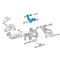 OEM Lexus ES250 Driver Left Rear Upper Control Arm Assembly Diagram - 48790-06010