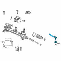 OEM 2019 Honda Odyssey End, Passenger Side Tie Rod Diagram - 53540-THR-A02