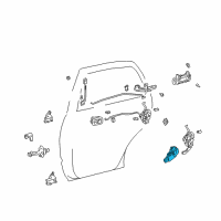 OEM 1999 Toyota 4Runner Actuator Diagram - 69140-35060