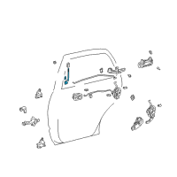 OEM 1997 Toyota 4Runner Lock Rod Diagram - 69704-35030