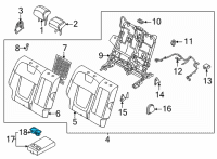 OEM Hyundai Tucson CUP HOLDER ASSY-REAR SEAT A/RE Diagram - 89940-CW000-MMH