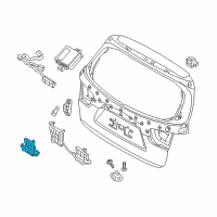 OEM Tail Gate Latch Assembly Diagram - 81230C5000