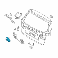 OEM Kia Tail Gate Latch Assembly Diagram - 81230C5000