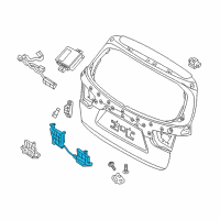 OEM Kia Sorento Power Tail Gate Power Latch Assembly Diagram - 81230C5100