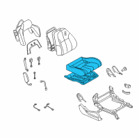 OEM 2005 Nissan 350Z Cushion Assy-Front Seat Diagram - 87300-EV49B