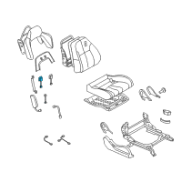 OEM Nissan 350Z Switch Assy-Front Seat Diagram - 87016-CD100