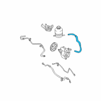 OEM 2003 Toyota RAV4 Reservoir Hose Diagram - 44348-42050