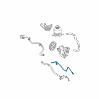 OEM 2004 Toyota RAV4 Lower Return Hose Diagram - 44406-42100