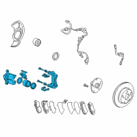 OEM 2011 Honda Accord Caliper Sub-Assembly, Right Front (Reman) Diagram - 45018-SDP-A01RM