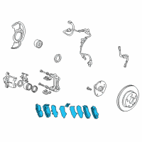 OEM 2012 Acura TSX Front Pad Set (17Cl-1 Diagram - 45022-TE0-A61