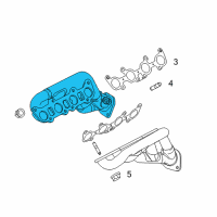 OEM 2013 Ford Mustang Exhaust Manifold Diagram - BR3Z-9430-A