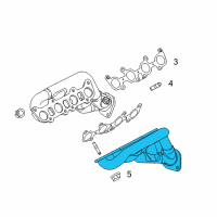 OEM 2011 Ford Mustang Exhaust Manifold Diagram - BR3Z-9431-C