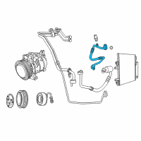 OEM 2014 Jeep Compass Line-A/C Discharge Diagram - 68104926AA