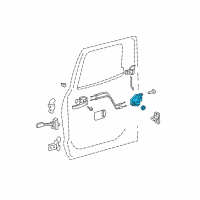 OEM 2020 Toyota Sequoia Lock Assembly Diagram - 69060-0C060
