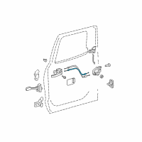 OEM 2017 Toyota Tundra Lock Cable Diagram - 69730-0C040