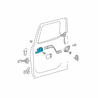 OEM Toyota Handle, Inside Diagram - 69205-0C040