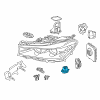 OEM 2018 BMW 740i xDrive Led Module, Daytime Driving Lights Diagram - 63-11-7-440-360