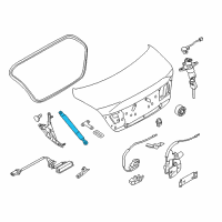 OEM Infiniti Q70L Stay Assembly - Trunk Lid Diagram - 84430-1MA0A