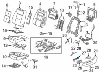 OEM 2022 GMC Yukon XL Lumbar Switch Diagram - 84718504